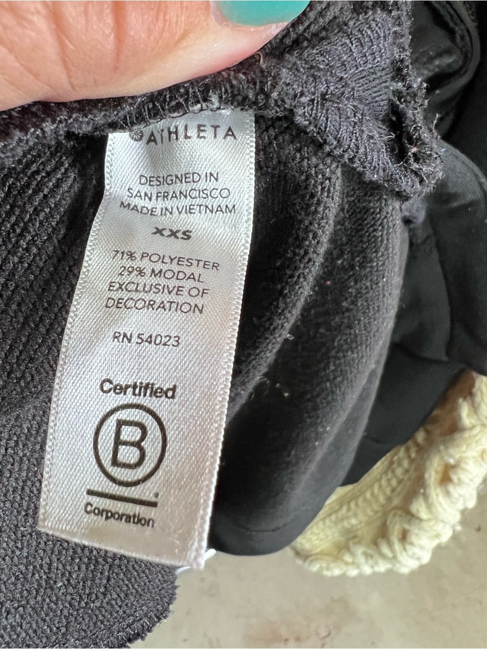 ATHLETA Black Side Zip Athleisure Performance Long Sleeve Dress, XXS - Picture 12 of 13